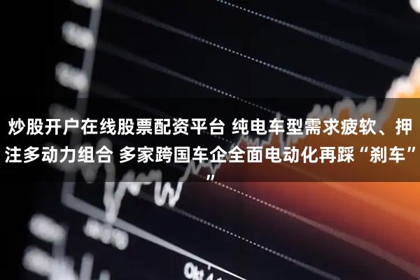 炒股开户在线股票配资平台 纯电车型需求疲软、押注多动力组合 多家跨国车企全面电动化再踩“刹车”